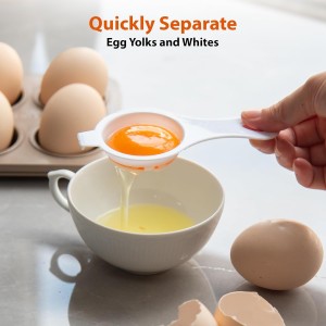 5pcs Egg Rings For Frying Eggs, Stainless Steel Crumpet Ring Mold Griddle Pancake Shapers with Silicone Handle,Includes Bonus Oil Brush and Egg Separator(4.72