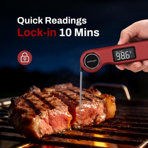 0.5 Seconds Fast Read Instant Meat Thermometer for Cooking, Digital Waterproof Food Thermometer for Kitchen Smoking and Other Daily Uses