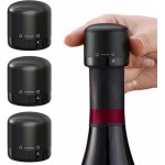 Wine Stopper for Wine Bottles 3Pcs - Leak Proof Wine Bottle Stoppers, Reusable Silicone Wine Saver to Keep Wine Fresh, Cute Wine Accessories Gift Set