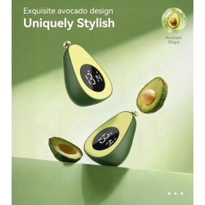 Digital Visual Timer Kitchen Timer for Yoga, Exercise, 99-Minute Silent Countdown, Time Management Tool with Pause Function (Avocado)