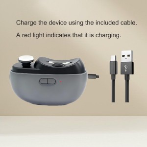 Easyclip Smart Nail Clipper, New 3 in 1 Easy Clip Electric Nail Clippers, Polishing Clipper with Light, Suitable for All Nails Trimming and Polishing