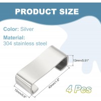 uxcell 4pcs Chopstick Rest, 304 Stainless Steel Chopsticks Holder 1.6