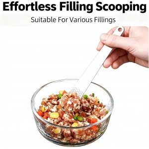 hhfvvda5 PCS Stainless Steel Wonton Maker – Dumpling/Empanada/Ravioli Press, Suitable for Home Cooking, Stuffing Dumplings, Gyoza, Steamed Buns​