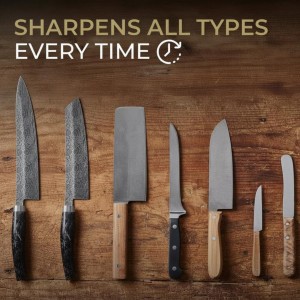 5 Angles High Carbon Stainless Steel Rolling Knife Sharpener with 400, 1000 & 3000 Replacement Discs - Blunt Knife Sharpening Kit with 12°, 15°, 17°, 19° and 22° Sharpening for Kitchen & Chef's Knives