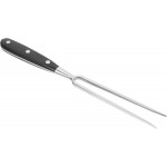 NUOBESTY Ergonomic Stainless Steel Meat Carving Fork for Barbecue and Picnic Comfortable Grip Serving Fork for Chicken and Cookware Utensil for Home and Restaurant Use