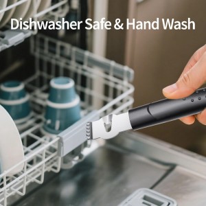 Citrus Zester Tool With Channel Knife Citrus Peeler, Non-Slip Handle, Black