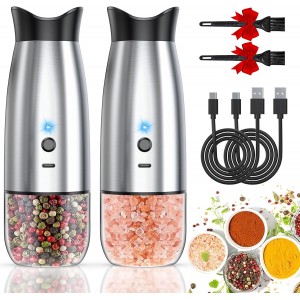 Electric Salt and Pepper Grinder Set, Re...