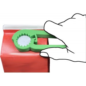 intulon Ergonomic Water Bottle Opener for Seniors Arthritis Friendly Twist Cap Remover Kitchen Gadget Assistive Bottle Opener for Weak Hands V5 (Lime Green)