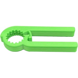 intulon Ergonomic Water Bottle Opener for Seniors Arthritis Friendly Twist Cap Remover Kitchen Gadget Assistive Bottle Opener for Weak Hands V5 (Lime Green)