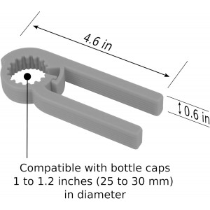 intulon Ergonomic Water Bottle Opener for Seniors Arthritis Friendly Twist Cap Remover Kitchen Gadget Assistive Bottle Opener for Weak Hands V5 (Lime Green)