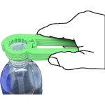 intulon Ergonomic Water Bottle Opener for Seniors Arthritis Friendly Twist Cap Remover Kitchen Gadget Assistive Bottle Opener for Weak Hands V5 (Lime Green)