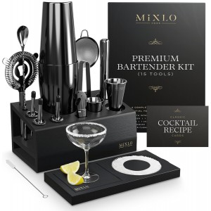 Mixology Bartender Kit - 15Pcs Bar Set C...