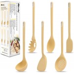 Silicone Kitchen Cooking Utensils Set of 6, Non-Stick Food Grade Silicone Cooking Utensils Set, Heat Resistant, Non-Toxic, Ergonomic Designed, Dishwasher Safe Kitchen Utensils for Nonstick Cookware