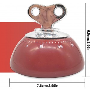Kitchen Timers for Cooking, 100% Mechanical Wind Up Egg Timer with Magnetic Back No Batteries Required