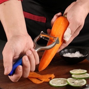 Vegetable Apple Peelers for kitchen, Fruit, Carrot, Veggie, Potatoes Peeler, with Ergonomic Non-Slip Handle Sharp Blade Good Sturdy With Julienne Function, (2-in-1)