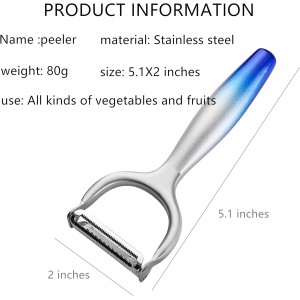 Vegetable Apple Peelers for kitchen, Fruit, Carrot, Veggie, Potatoes Peeler, with Ergonomic Non-Slip Handle Sharp Blade Good Sturdy With Julienne Function, (2-in-1)