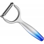 Vegetable Apple Peelers for kitchen, Fruit, Carrot, Veggie, Potatoes Peeler, with Ergonomic Non-Slip Handle Sharp Blade Good Sturdy With Julienne Function, (2-in-1)