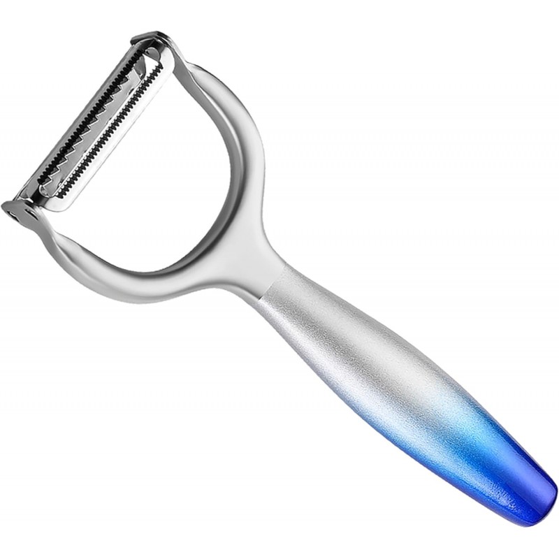 Vegetable Apple Peelers for kitchen, Fruit, Carrot, Veggie, Potatoes Peeler, with Ergonomic Non-Slip Handle Sharp Blade Good Sturdy With Julienne Function, (2-in-1)