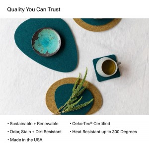 Graf Lantz - Trivets for Hot Dishes - Heat Resistant 100% Merino Wool - Hot Pads for Kitchen, Countertops, Tables, Sizzling Dishes, Pots & Pans - Home Decor, Kitchen Accessories - 10