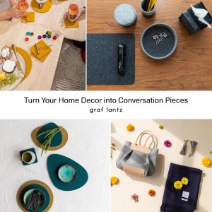 Graf Lantz - Trivets for Hot Dishes - Heat Resistant 100% Merino Wool - Hot Pads for Kitchen, Countertops, Tables, Sizzling Dishes, Pots & Pans - Home Decor, Kitchen Accessories - 10