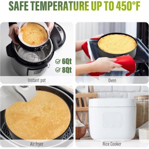 Vakoo Springform Pan - Nonstick, Leakproof Cheesecake Pan for Baking, Easy Release, No Parchment Paper Needed, 7 Inch