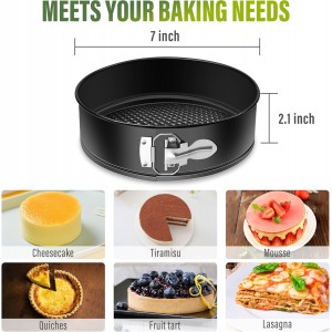 Vakoo Springform Pan - Nonstick, Leakproof Cheesecake Pan for Baking, Easy Release, No Parchment Paper Needed, 7 Inch