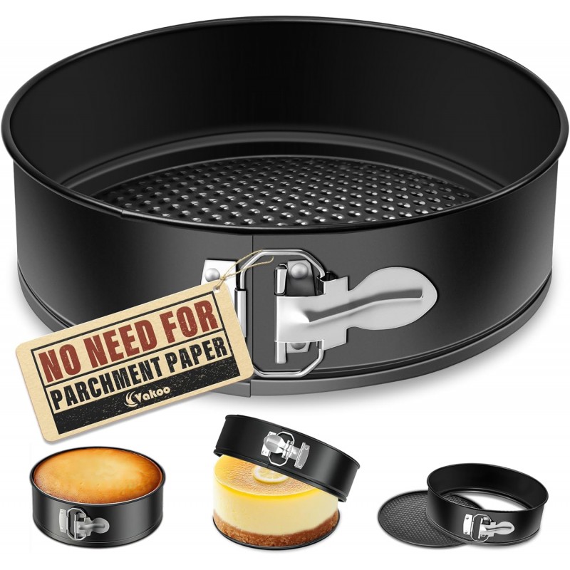 Vakoo Springform Pan - Nonstick, Leakproof Cheesecake Pan for Baking, Easy Release, No Parchment Paper Needed, 7 Inch