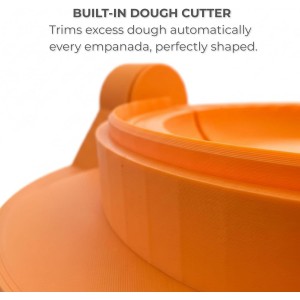 Irrompible Empanada Maker Press, Sampaoli Unbreakable Collection, 3D Printed PETG, Professional Dumpling, Calzone Maker Machine, Heavy-Duty Tortilla Crimper, Made in USA.