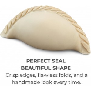 Irrompible Empanada Maker Press, Sampaoli Unbreakable Collection, 3D Printed PETG, Professional Dumpling, Calzone Maker Machine, Heavy-Duty Tortilla Crimper, Made in USA.