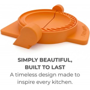 Irrompible Empanada Maker Press, Sampaoli Unbreakable Collection, 3D Printed PETG, Professional Dumpling, Calzone Maker Machine, Heavy-Duty Tortilla Crimper, Made in USA.