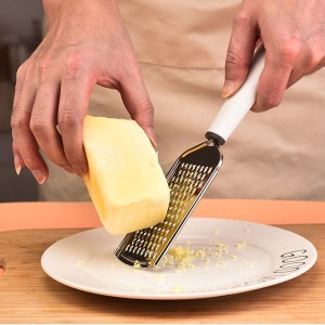 Zester Grater Set of 2, Kitchen Grater Zester Tool for Cheese,Lemon,Nutmeg, Chocolate, Fruits,Vegetables,Zucchini, Carrot, Apple, Cabbage (thick shreds&thin shreds)