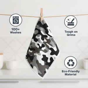 Swedish Dishcloths for Kitchen 6-Pack – Reusable Paper Towel Replacement Sponge Cloths – Bold Plaid, Camo & Argyle Patterns – Eco-Friendly Cellulose Dish Cloths for Washing Dishes