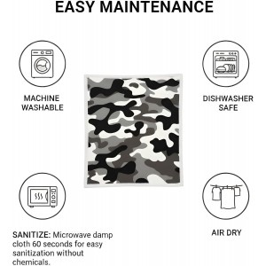 Swedish Dishcloths for Kitchen 6-Pack – Reusable Paper Towel Replacement Sponge Cloths – Bold Plaid, Camo & Argyle Patterns – Eco-Friendly Cellulose Dish Cloths for Washing Dishes