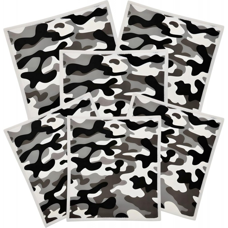 Swedish Dishcloths for Kitchen 6-Pack – Reusable Paper Towel Replacement Sponge Cloths – Bold Plaid, Camo & Argyle Patterns – Eco-Friendly Cellulose Dish Cloths for Washing Dishes