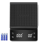 Coffee Scale with Timer, 3kg/0.1g High Precision Espresso Scale, Digital Kitchen Scale for Espresso and Pour-Over Coffee (Batteries Included)