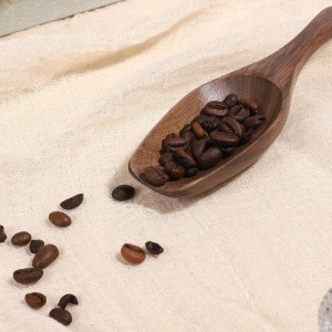 Wooden Coffee Scoop, Black Walnut Coffee Wooden Scoop 1 Tablespoon/15ml Small Measuring Spoon Multi-Purpose Kitchen Scooping Tool Home Kitchen Accessories for Ground Coffees, Tea, Sugar, Bath Salt