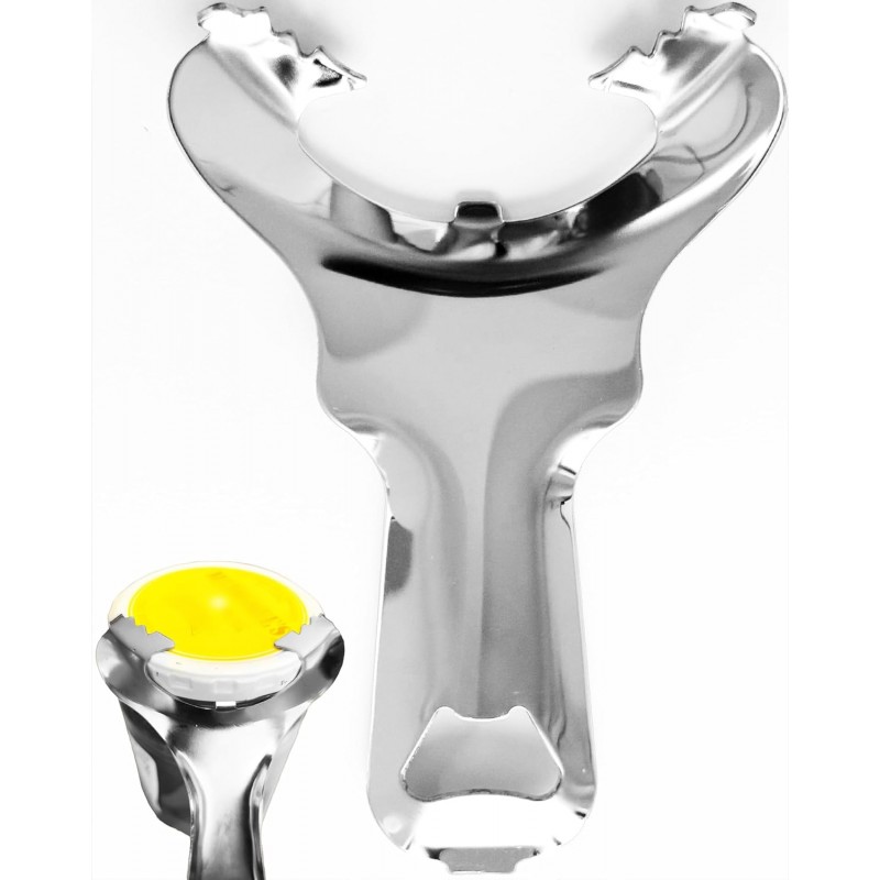 Stainless Steel Mason Jar Opener - No Lid Dents or Damage, Easy Twist Handheld Tool for Canning, Bottles & Various Jar Lids (1)