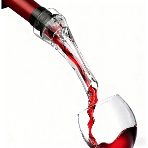 Wine Aerator Pourer | Aerates wine for richer flavor and aroma, no-drip design prevents spills, professional quality for optimal aeration, perfect as a gift for wine lovers and enthusiasts.