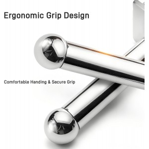 Stainless Steel Meat Tenderizer Tool with 18 Needles - No Spring Design, Dishwasher Safe for Steak, Chicken, Pork, and Beef