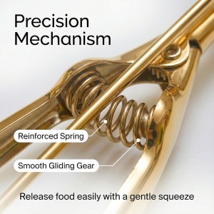 Gold Ice cream spoon,3Pcs Cookie Scoop Set,Stainless steel ice cream scoop with trigger release,Tablespoons,dough scoop,3 Sizes (S/M/L)