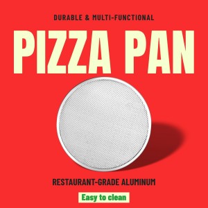 Astero 16inch Non-Stick Pizza Pan for Oven Baking Perforated Aluminum Pizza Screen for Pizza Bread and Cookies Easy to Clean & Reusable Baking Tray (3Pcs, 16