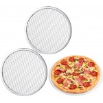 Astero 16inch Non-Stick Pizza Pan for Oven Baking Perforated Aluminum Pizza Screen for Pizza Bread and Cookies Easy to Clean & Reusable Baking Tray (3Pcs, 16