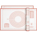 Silicone Baking Mat, Full Sheet Non-Stick Pastry & Dough Mat with Measurement Guides, Silicone Mat & Baking Essentials, 15