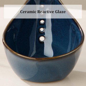 Herb Stripper Bowl, Ceramic Herb Peeling Bowl, Kitchen Herbs Leaf Stripping Tool, Pottery Herb Peeler for Kale, Thyme, Basil, Rosemary Stripper (Blue)