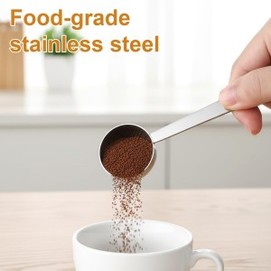 Sugar Spoon Metal Tablespoon 1 Tablespoon Measuring Spoons 15ml Stainless Steel Coffee Scoop 1 Tbsp Scoop Measure Spoon Metal Tbsp Scoops 4.3 in Handle for Coffee Tea Sugar (Silver)