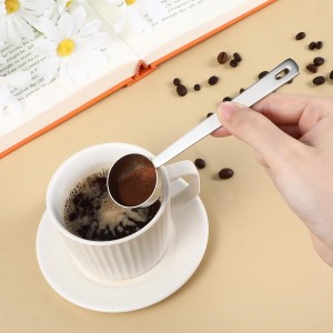 Sugar Spoon Metal Tablespoon 1 Tablespoon Measuring Spoons 15ml Stainless Steel Coffee Scoop 1 Tbsp Scoop Measure Spoon Metal Tbsp Scoops 4.3 in Handle for Coffee Tea Sugar (Silver)