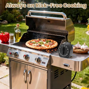 Kitchen Timers for Cooking, 60 Minute Wind Up - Chef Cooking Timer with Loud Alarm,100% Mechanical Desk Timer -No Batteries Required - Manual Countdown timers for Home, Study and Cooking (Black)