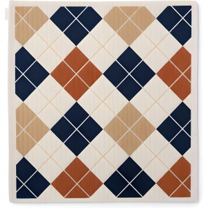 Swedish Dishcloths for Kitchen 6-Pack – Reusable Paper Towel Replacement Sponge Cloths – Bold Plaid, Camo & Argyle Patterns – Eco-Friendly Cellulose Dish Cloths for Washing Dishes