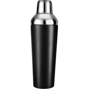 Insulated Cocktail Shaker Black - 23oz Double Wall Vacuum Stainless Steel Martini Shaker with Built-in Strainer & Jigger Lid, Pro Leak-Proof Weighted Shaker for Home Bar, Premium Bar Gift Set