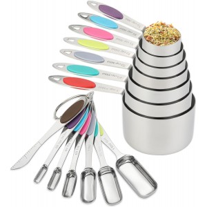 Magnetic Measuring Cups and Spoons Set o...